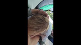 Irenthik - Blonde sucks cock in a tent near the river.-8