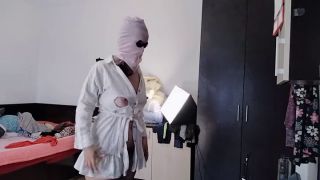 PinkyMadame - Amateur mom has fun trying on clothes and cutting them.-3