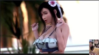 Big Dick Big Breast Tifa Titty Fuck On The Beach, Bald Pussy Vivian Fuck, Panam and Judy Mouthjob-1
