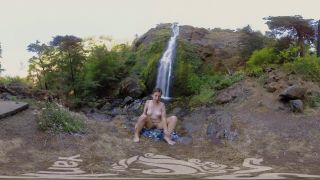Brunette Girls Porn Watch hottie brunette Calliope masturbating at the waterfall-2