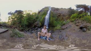 Brunette Girls Porn Watch hottie brunette Calliope masturbating at the waterfall-3