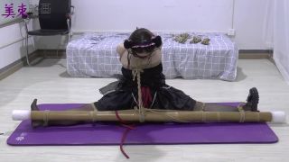 free porn clip 44 asian korean sex china rope bondage shibari leotard blindfold suspension, blindfold on femdom porn-0