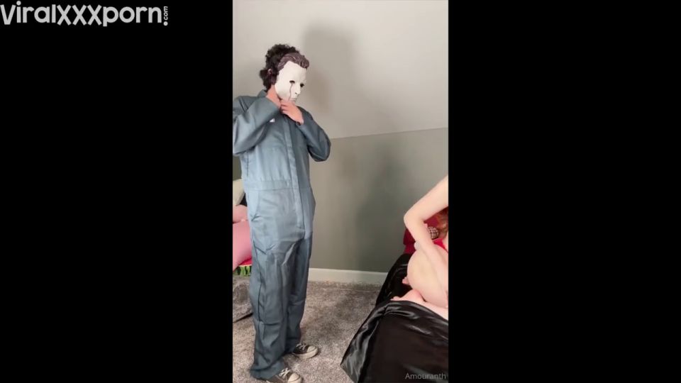 Orgy Amouranth Amouranth Stars in  Halloween Group Fuck Fest Video