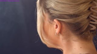 Darcy May - Smoking corks side on wearing lingerie - Smoking-9