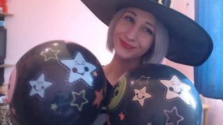 cuteblonde666 Blowing balloons for Halloween fun - Halloween-9