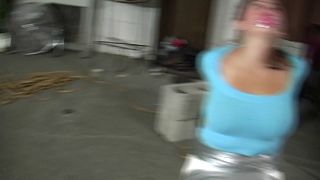 FutileStruggles Lola Lynn ChairTaped, breastbound, blindfolded, hairtied, Gagged, etc - Part 1-9