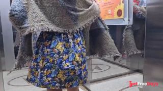 Public Without panties  Pussy Flashing on Hotel Corridirs-4