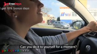 Lesbian girlfriends make each other cum in public - authentic amateur lesbian sex-1