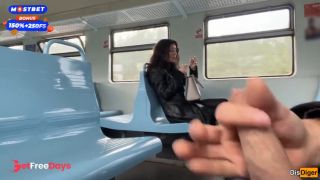 [GetFreeDays.com] Public Handjob on a train Ends in a Blowjob from a Stranger - Public Cumwalk Sex Leak March 2023-0