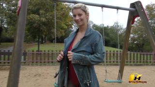 Katerina Hartlova aka Katarina Dubrova - Aka - On The Swing In City Park Public Naked And Fun 27.03.2020 - Public-7