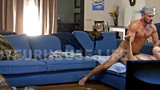 [K2S.CLUB] Reallifecam - Sara And Guest Couple Have Hot Thresome Blowjob And Sex On The Sofa In Livingroom 21.09.2025 - FullHD 792P-5