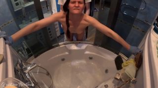 Grustina Nectaria - She was trying to clean the bath, while I was fucking her-8