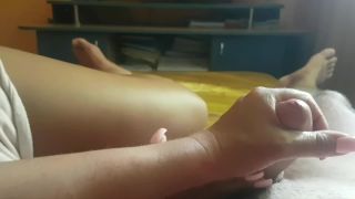 Mom Playing With Stepson Dick Until Cum Many Times In Her Hand 1080p-0