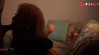 Slutty neighbors drains dick and gets pussy nailed on the couch ft Honeydippedc-5