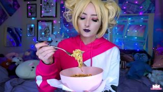 xxx video 14 KatSaysMeow – Blonde Topless Mukbang | amateur solo | teen wife big tits ass-2
