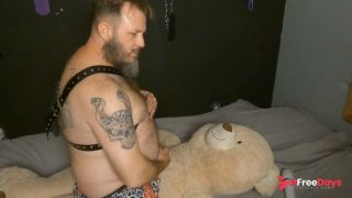 [GetFreeDays.com] Sissy Femboy Boyfriend Rides his Teddy Bear and I join in for a Creampie Adult Video July 2023-5