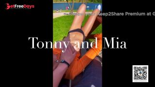 [GetFreeDays.com] Beautiful babe is licking dick on public beach - Tonny and Mia Adult Leak November 2022-1