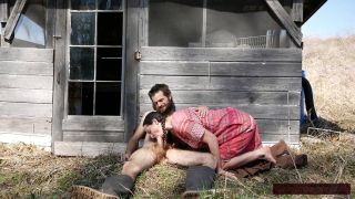 Devoutdevour Spring is Cumming!： Hairy MILF Worships Thick Cock Man in Boots; Outdoor Blowjob and Quickie Fuck-1