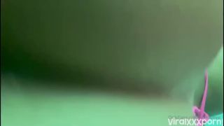Big Tits porn  StefBabyg teasing with her wet pussy in a pink bikini, masturbating with dildo on OnlyFans-3
