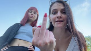 free porn video 20 femdom wife PPFemdom – Two Mistresses Brought You to the Forest to POV Spit and Humiliate You and Then Leave You There, ppfemdom on pov-4
