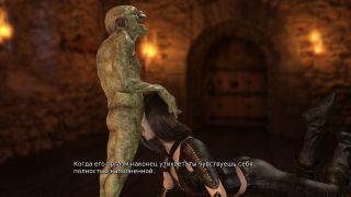 Alenkah - two girls have to suck a goblin's fat cock in prison. female voice-6