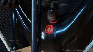 Asian Rubberdoll - Rubber doll edging 1920P - Bondage-3