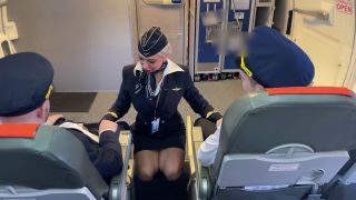 Stewardess Gets Double Penetrated On Plane (Amateur porn) Alexa Bunny-2
