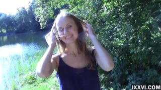 Amateur Sex With Beautiful Girl In Wood By The Lake-0