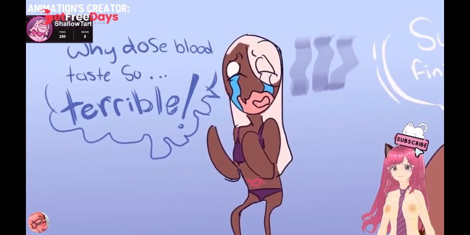 Dark-skinned vampire bites me and I stick my dick in her ShallowTart animation - Jazziuu