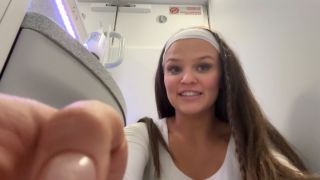 7185 Slut Sneaks off to Airplane Bathroom to use Remote Contr...-3