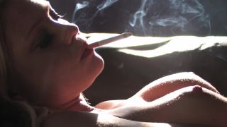 Blonde Bombshell Jessika Smokes Marlboro Lights - Smoking-5