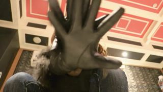 adult clip 45 sexy fetish Mistress Kira – Leather Gloves And Jeans Denim Fetish, masturbation instructions on pov-3