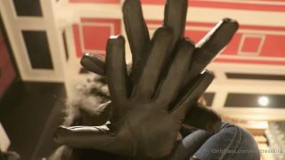 adult clip 45 sexy fetish Mistress Kira – Leather Gloves And Jeans Denim Fetish, masturbation instructions on pov-7