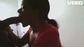boricualovenyc - BLINDFOLD COSPLAY BLOWJOB EBONY BROWN SKIN SUCKING BBC-9
