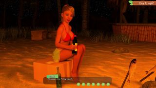 FemboyyGames - Lewd Island #8 - My stepsister gives me a blowjob by the campfire!-2
