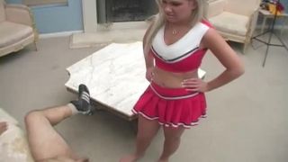 The Blonde Ballbusting Cheerleader Femdom!-2