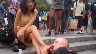 xxx video clip 23 velvet fetish Public Foot Worship In NYC, foot on public-7