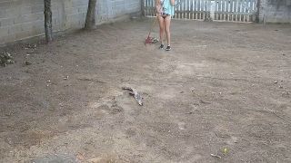 casalfatal - Wife without panties working in front yard teasing husband-7
