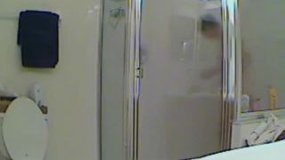 Chubby girl spied in a thorough shower BBW!-4