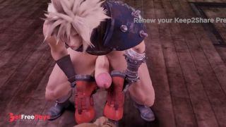 [GetFreeDays.com] Footjob Final Fantasy Hentai - Aerith helps Tifa Make Cloud Cum with her boots Sex Film February 2023-8