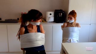 video 15 Bondage Kitties - Lesbian couple takes revenge on their landlady - FullHD 1080p, danish femdom on fetish porn -2