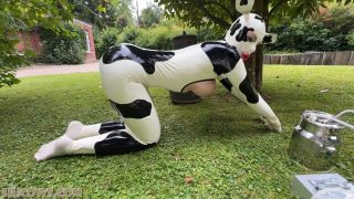Anc1lla And Miss Fetilicious - Latex Hucows Outdoors - BDSM-2