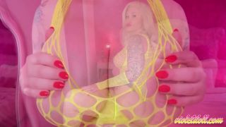 Violet Doll Neon Fishnet Body Worship (Femdom porn)-1