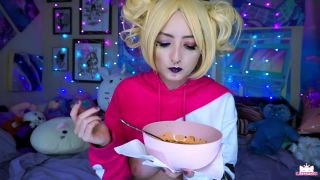 video 36 KatSaysMeow – Blonde Topless Mukbang - dildo fucking - femdom porn lady chanel femdom-6