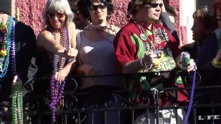 Mardi Gras Chicks Flashing in the  Streets-0