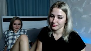 Hot blonde lesbians foot fetish show on webcam-8