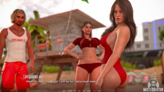 Romantic DOMINO BEACH 03 - Visual Novel Gameplay-1