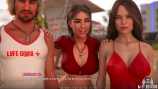 Romantic DOMINO BEACH 03 - Visual Novel Gameplay-2