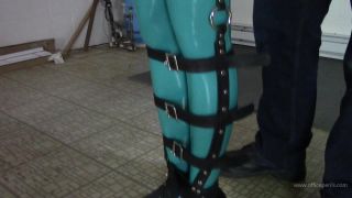 xxx clip 26 feet fetish worship Latex Catsuit and Leather Bondage, bdsm on bdsm porn-2