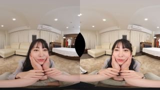 AJVR-228 【VR】興奮するとベロが出ちゃう発情期のメス犬系彼女とヨダレの架け橋たら～りベロキス三昧チ○ポ欲しさにハァハァ舌出しおねだり→常にベロ出しっぱなしでヨダレ垂らしてトロけるイキ顔ガン見対面SEX中出し＆舌上発射ごっくん 森日向子-1